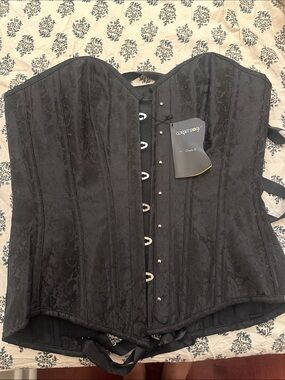 Corset Story Women's Black Brocade Corset Top